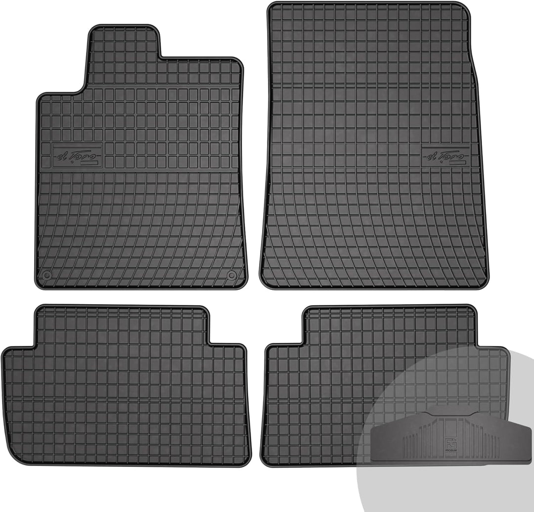 FROGUM El Toro Gummimatten Ganzjähriges-Set von Autofussmatte Auto Fussmatten für Citroën C5 I 2001-