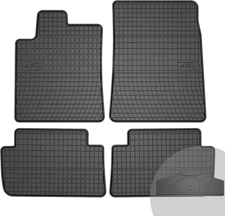 FROGUM El Toro Gummimatten Ganzjähriges-Set von Autofussmatte Auto Fussmatten für Citroën C5 I 2001-