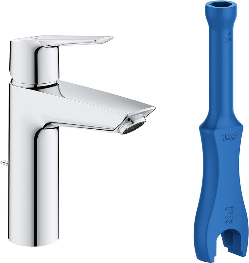 GROHE Start - Einhand-Waschtischarmatur (wassersparend, langlebige Oberfläche, M-Size), chrom, 23455