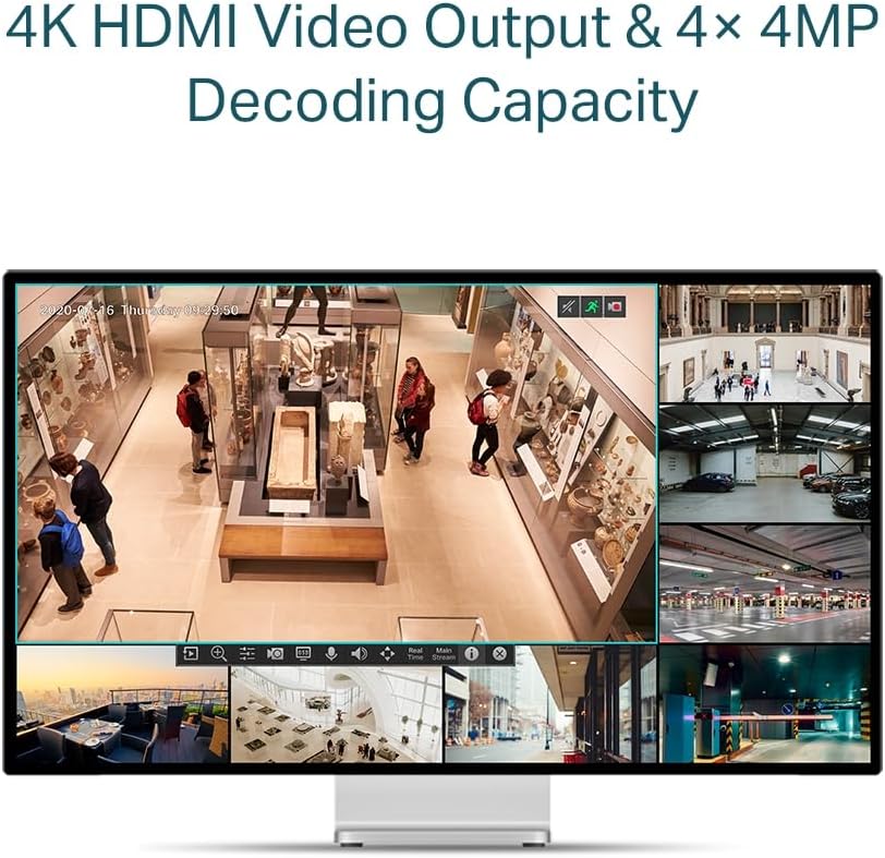 TP-Link VIGI NVR1008H-8MP Netzwerk-Videorekorder (NVR) Schwarz