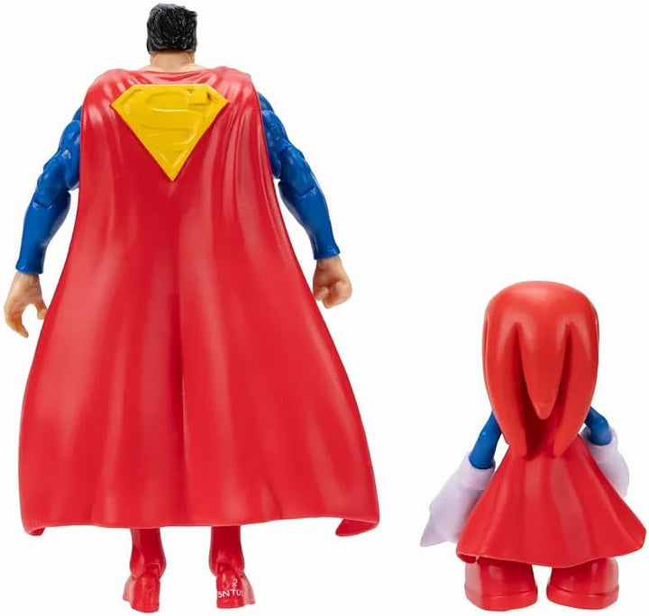 Sonic The Hedgehog DC x Sonic 2.5 Figur Dr. Eggman (Solid) 6,3 Cm Knöchel und 12,7 Cm Superman, 6,3