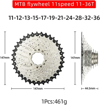 CYSKY 11 Fach Kassette 11-25T/11-28T/11-32T/11-36T/11-40T/11-42T/11-46T/11-50T Kassette Fit für Moun