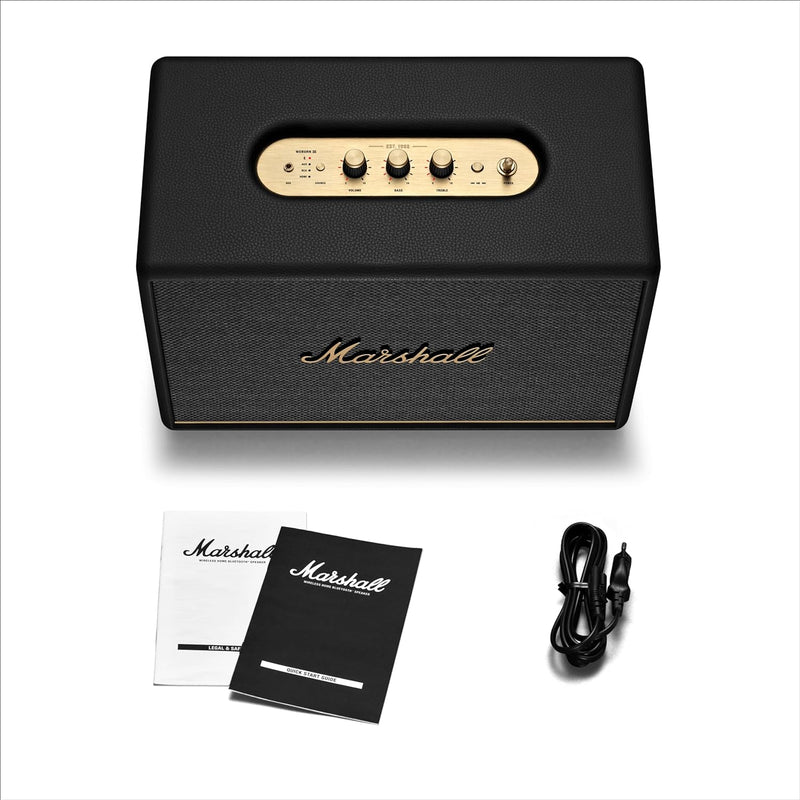 Marshall Woburn III Bluetooth-Lautsprecher, Kabellos – Schwarz Woburn III Heimlautsprecher Schwarz,