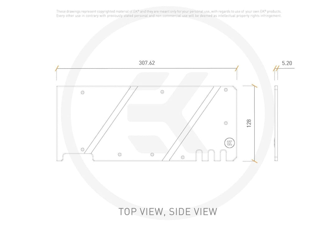 EK Water Blocks EK-Quantum Vector Trio RTX 3080/3090 Rückplatte, Nickel