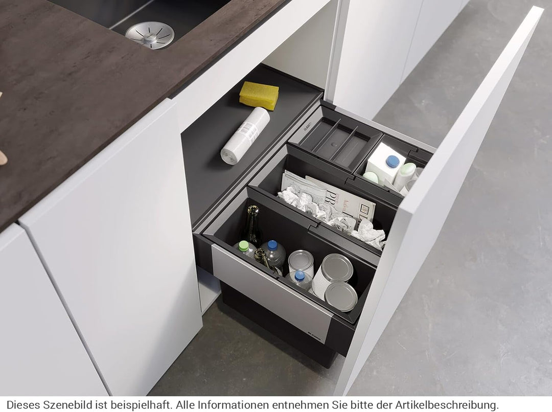BLANCO SELECT II 60/4 | Kunststoff, Aluminium | 60er Unterschrank | Auszugssystem zur Frontanbindung