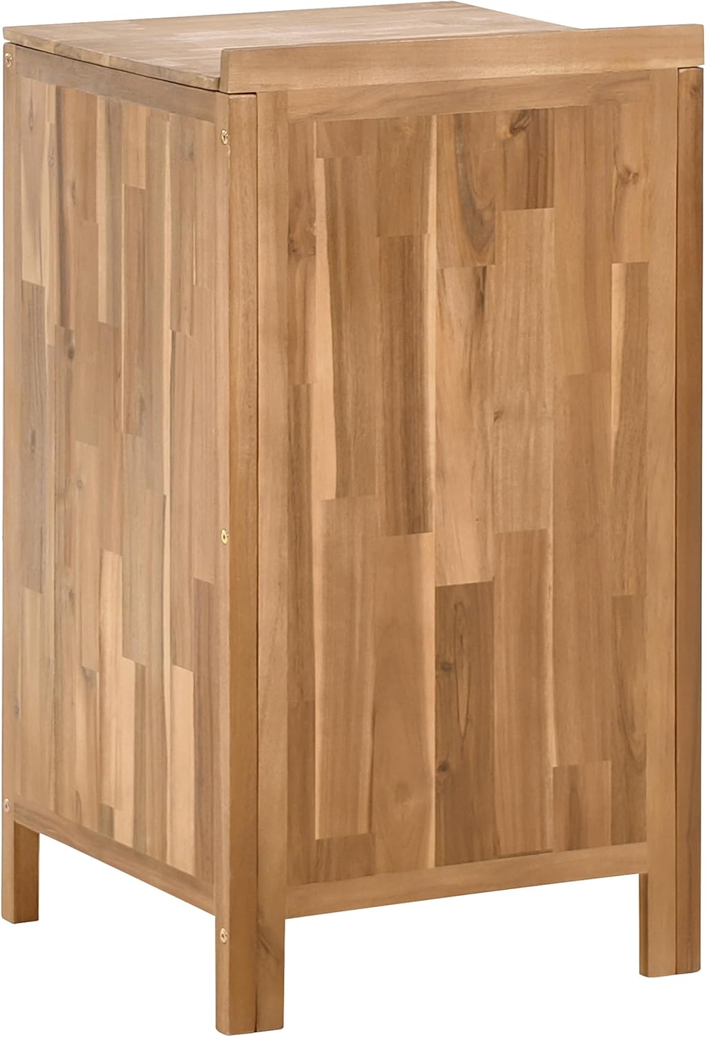 Beliani Outdoor-Küchenschrank Akazienholz braun schmal 50x50x90 cm mit Tür Venosa