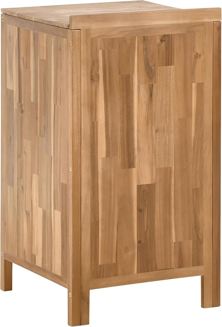 Beliani Outdoor-Küchenschrank Akazienholz braun schmal 50x50x90 cm mit Tür Venosa