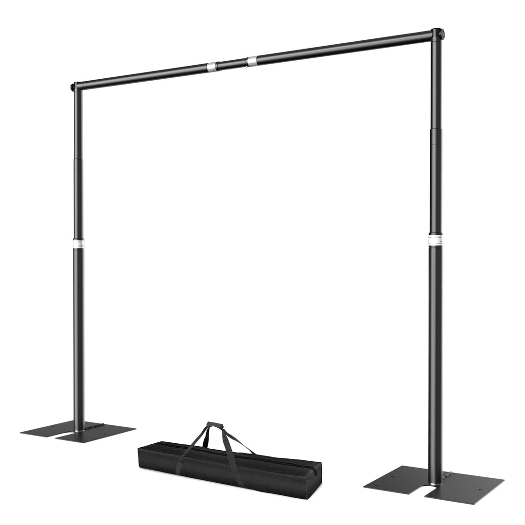 EMART Foto Hintergrund Ständer 3 x 3 m, Heavy Duty Fotohintergrund Ständer mit Metallstahlbasis, Ver