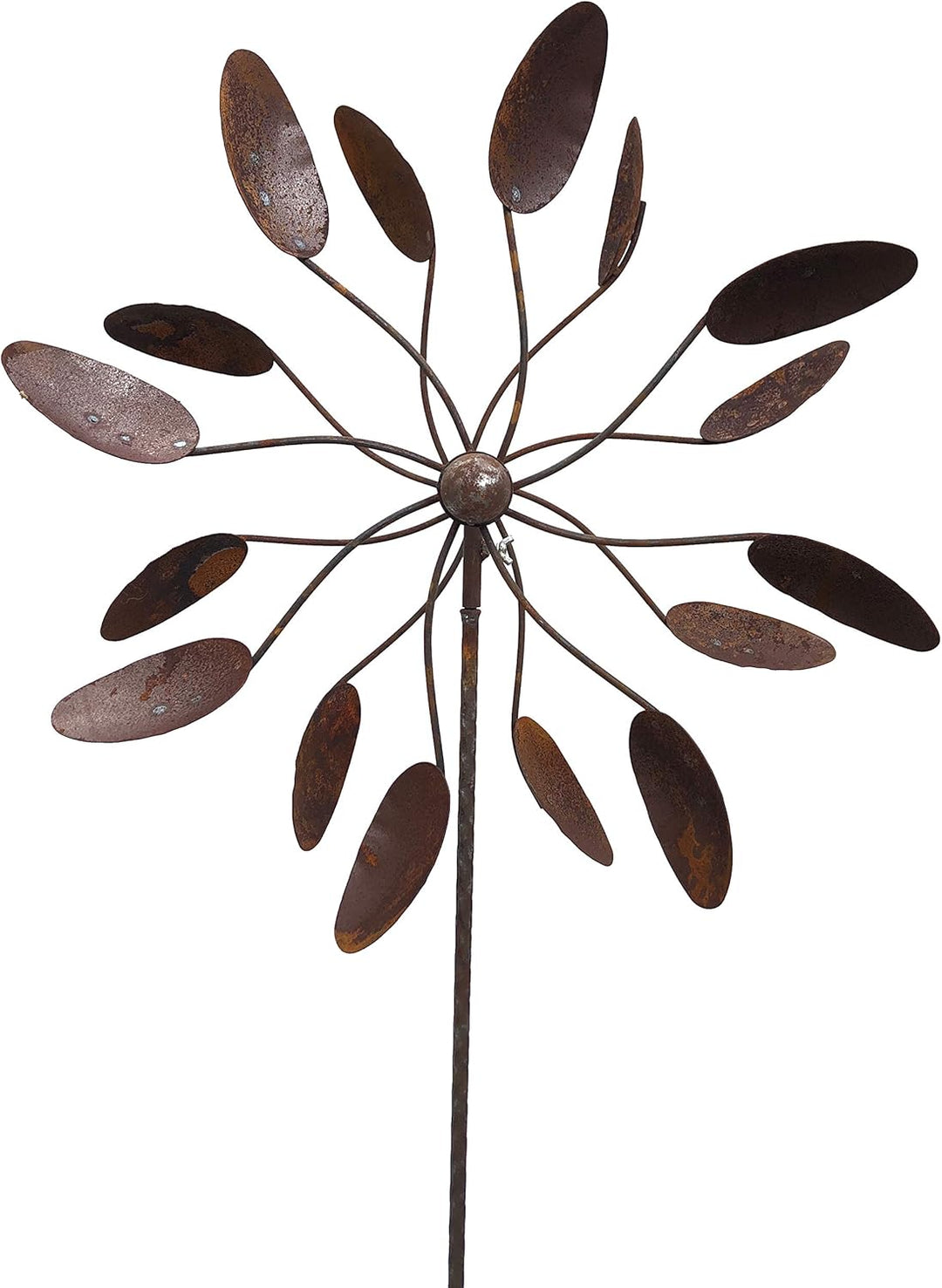 Metall Windrad 'Löffel' - massives Windspiel Windmühle für den Garten - wetterfest und standfest - m