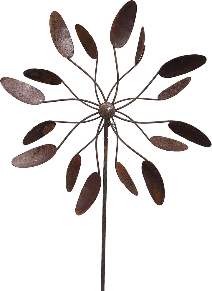 Metall Windrad 'Löffel' - massives Windspiel Windmühle für den Garten - wetterfest und standfest - m