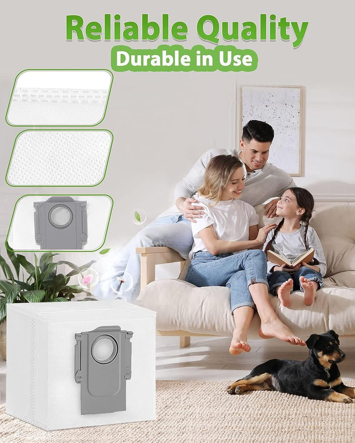 KGC 10 Stück Staubbeutel für Roborock S8+/ S8 Pro Ultra/ S7/ S7 MaxV Ultra/ S7 Pro Ultra/ Q7+/ Q7 Ma