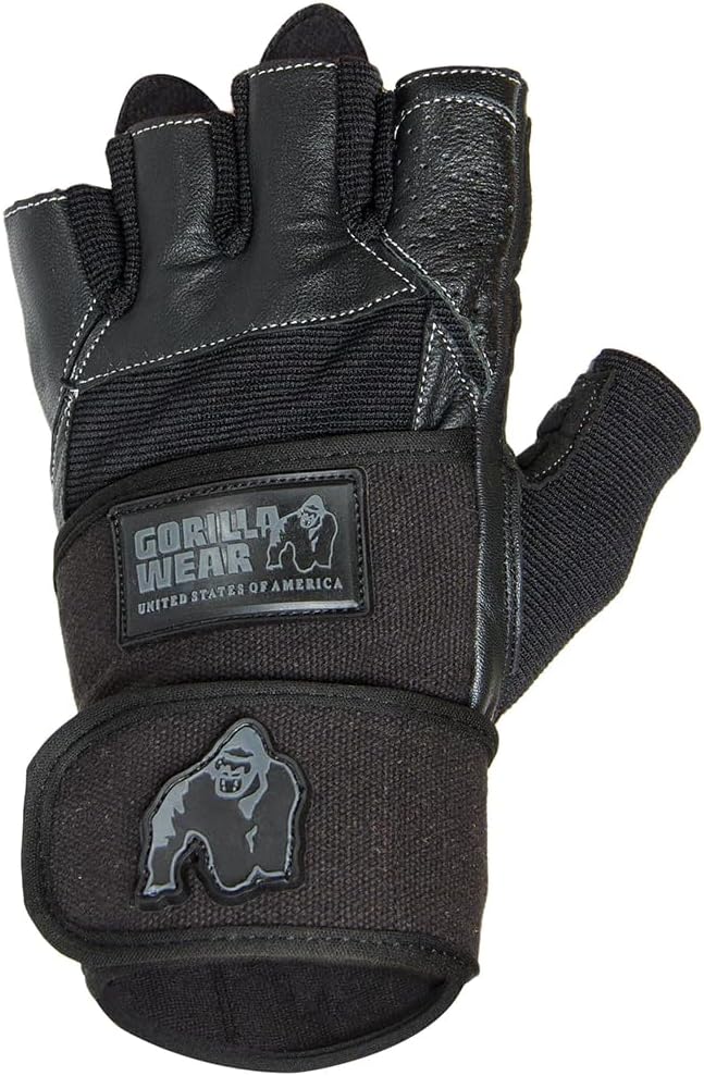 Wrist Wrap Gloves - Dallas - Schwarz/Blau, M