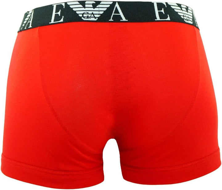 Emporio Armani Herren 3-Pack Trunk (3er Pack) M Red/Pietra/Black, M Red/Pietra/Black