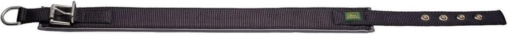 HUNTER Hundehalsband NEOPREN Reflect, Farbe: schwarz/grau, weiche Polsterung, reflektierend, besonde