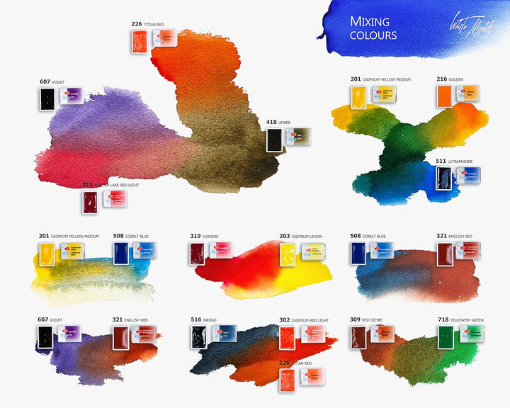 White Nights 1942090 - Aquarellfarbe, 24er Kunststoffkasten