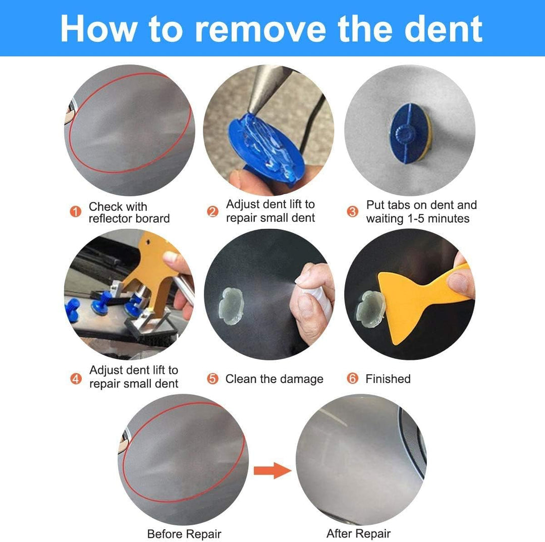 MENQANG Dent Repair Kit Werkzeuge, Body Dents Remover Kit 39 pcs Repair Tools Dellen Repair Tool Del