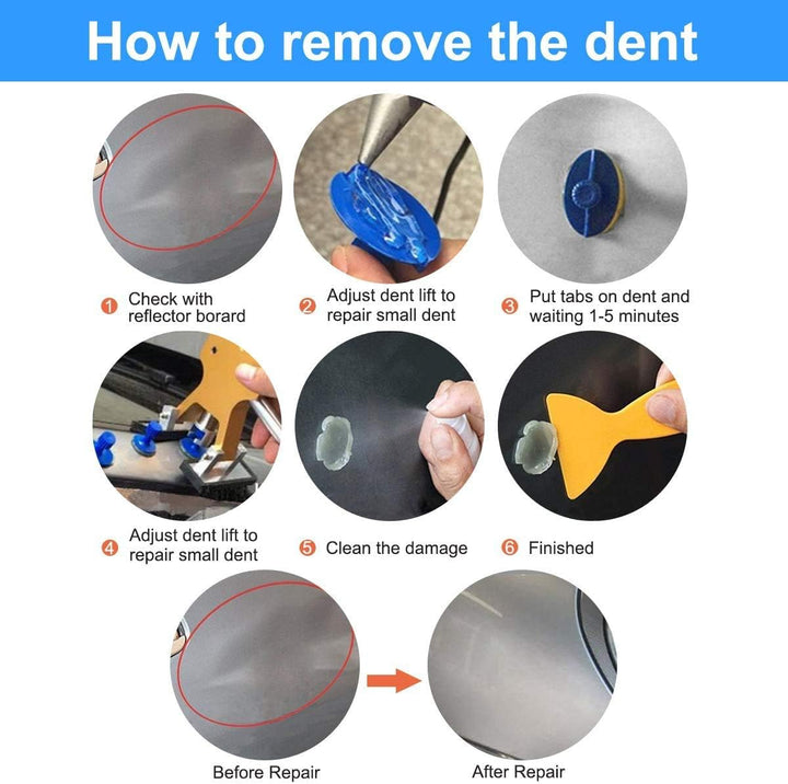 MENQANG Dent Repair Kit Werkzeuge, Body Dents Remover Kit 39 pcs Repair Tools Dellen Repair Tool Del