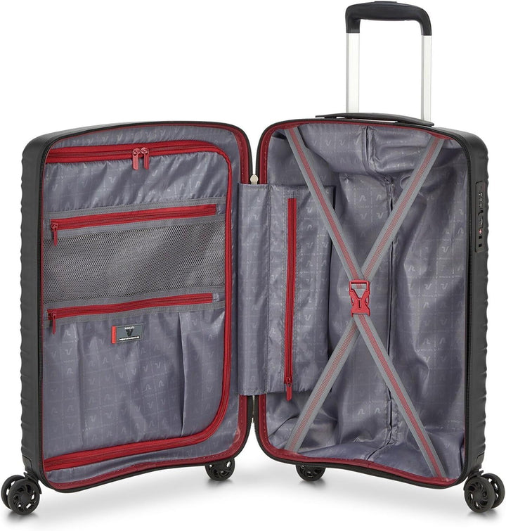 RONCATO Wave Kabinen-Trolley 45x36x20 cm - Schwarz Schwarz 45x36x20, Schwarz 45x36x20