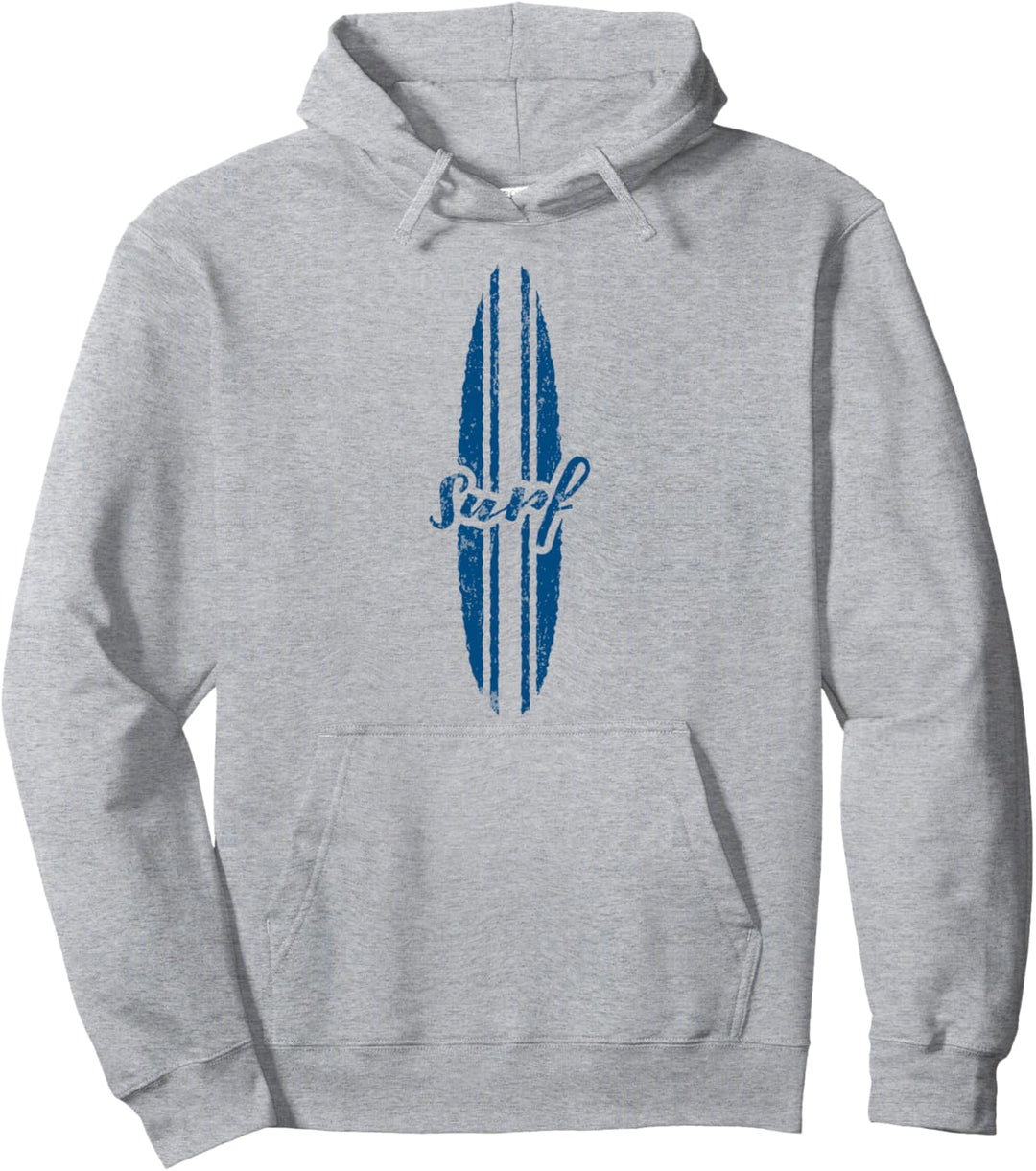 SURF Surfen Surfbrett Surfer Wellen Reiten Vintage Retro Pullover Hoodie
