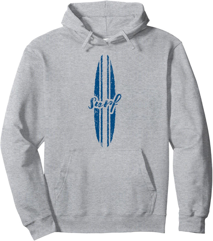 SURF Surfen Surfbrett Surfer Wellen Reiten Vintage Retro Pullover Hoodie