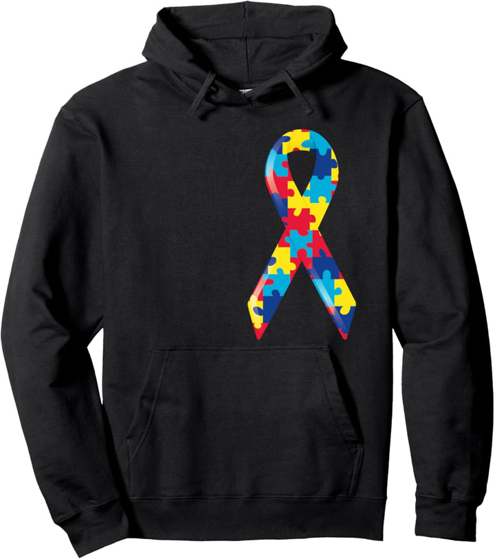 Aspergers - Awareness & Support Ribbon Pullover Hoodie