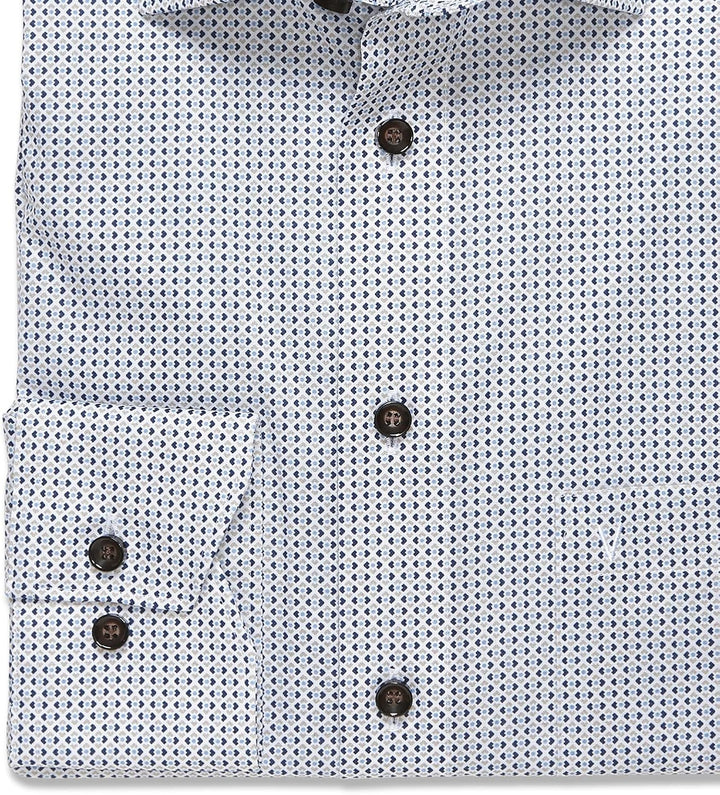 Marvelis Herren Businesshemd Langarm 723014,Rotationsdruck,Modern Fit,New Kent 41 Natur 22, 41 Natur