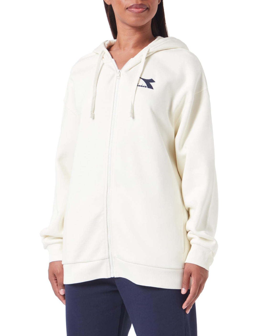Diadora Damen L.Tracksuit HD FZ CORE M BUTTER WHITE, M BUTTER WHITE