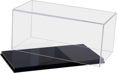 HMF 46803 Acryl Vitrine/Schaukasten für Modellautos, Figuren | 30 x 15 x 14 cm | Transparent 30 cm Q