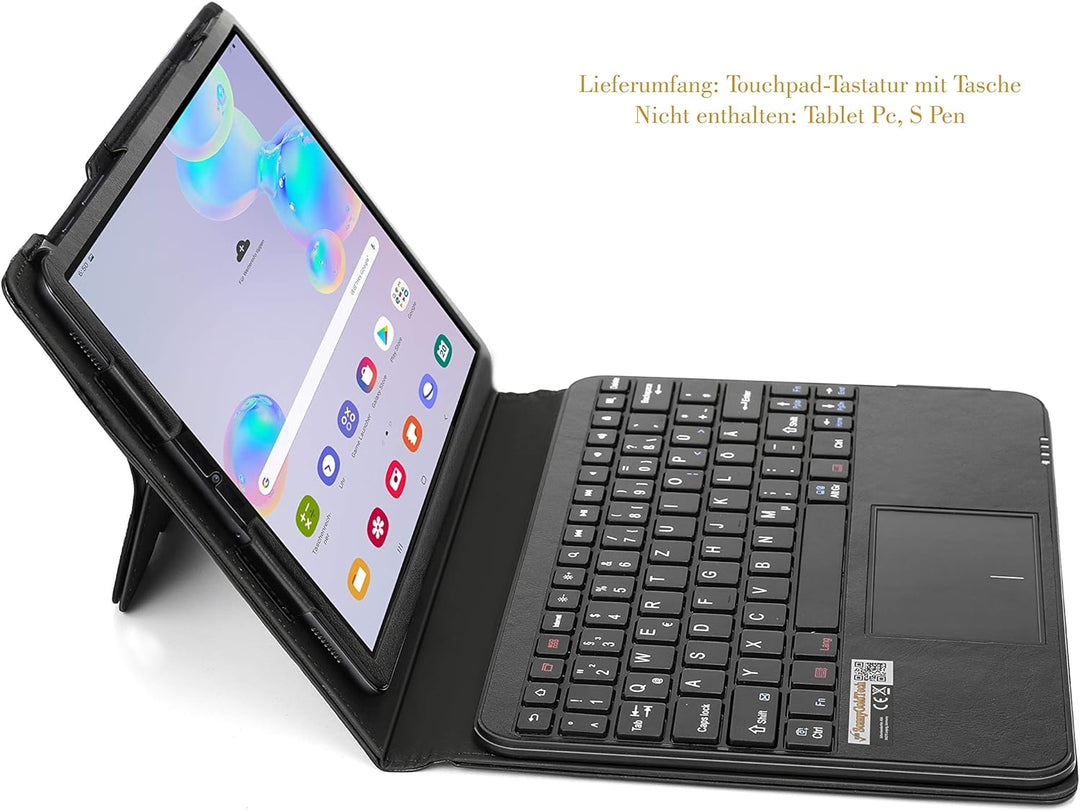 MQ für Galaxy Tab S6 10.5 - Bluetooth Tastatur Tasche mit Multifunktions-Touchpad für Samsung Galaxy