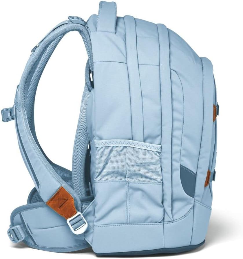 satch Pack Schulrucksack Set 3tlg. mit Sporttasche und Schlamperbox Nordic Ice Blue, Nordic Ice Blue