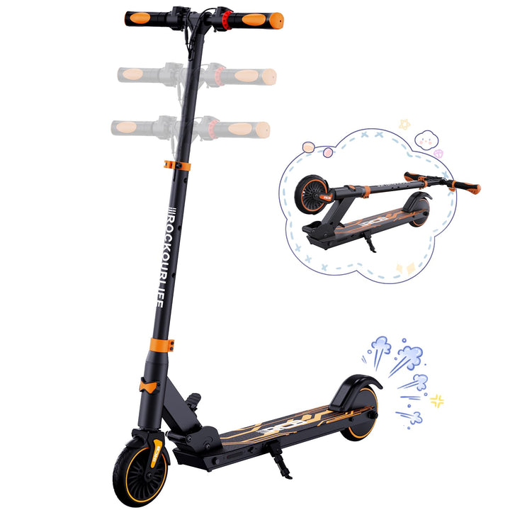 RCB R15 E-Scooter Kinder (8-12-16 Jahre) - bis zu 20 Km/h, Max. Reichweite 16Km, Elektroroller Faltb