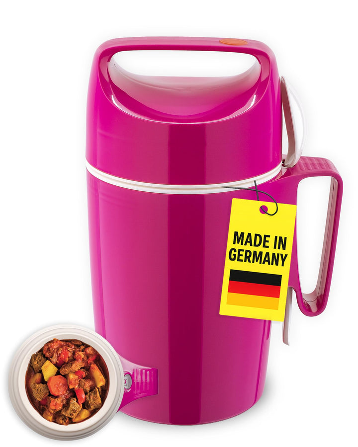 ROTPUNKT Thermobehälter für Essen 850 ml inkl. Löffel – Thermo Lunchbox Heiss & Kalt I Made in Germa