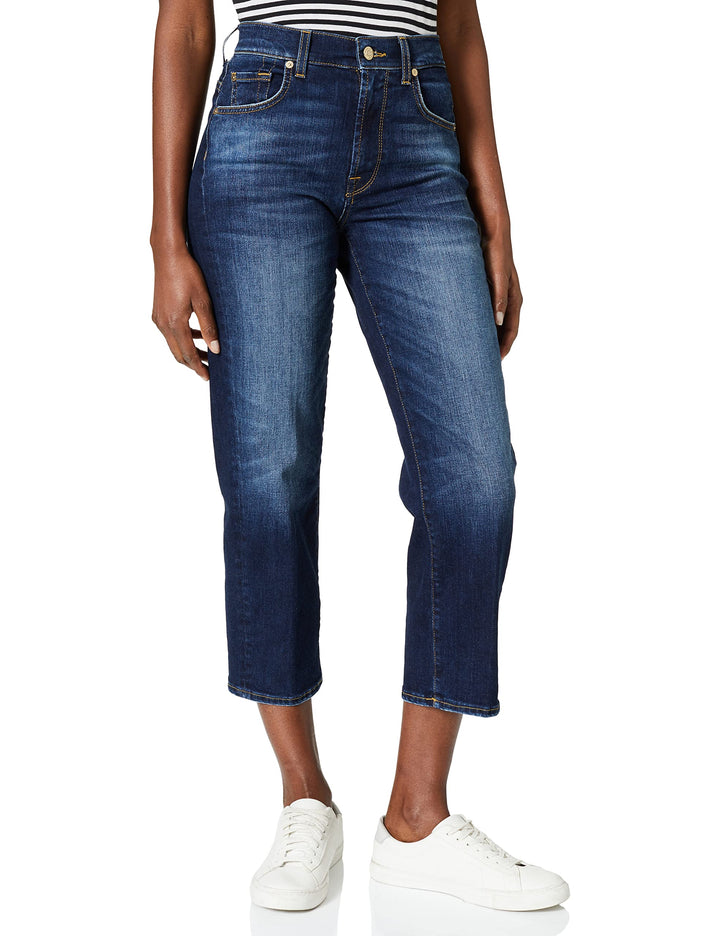 7 For All Mankind Damen Jeans 23W Dark Blue, 23W Dark Blue