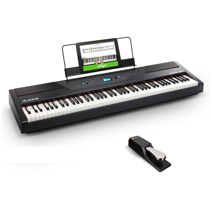 Alesis Recital PRO - Digital Piano/Keyboard mit 88 Hammer Action Keys, 12 Premium Klängen, Kopfhörer