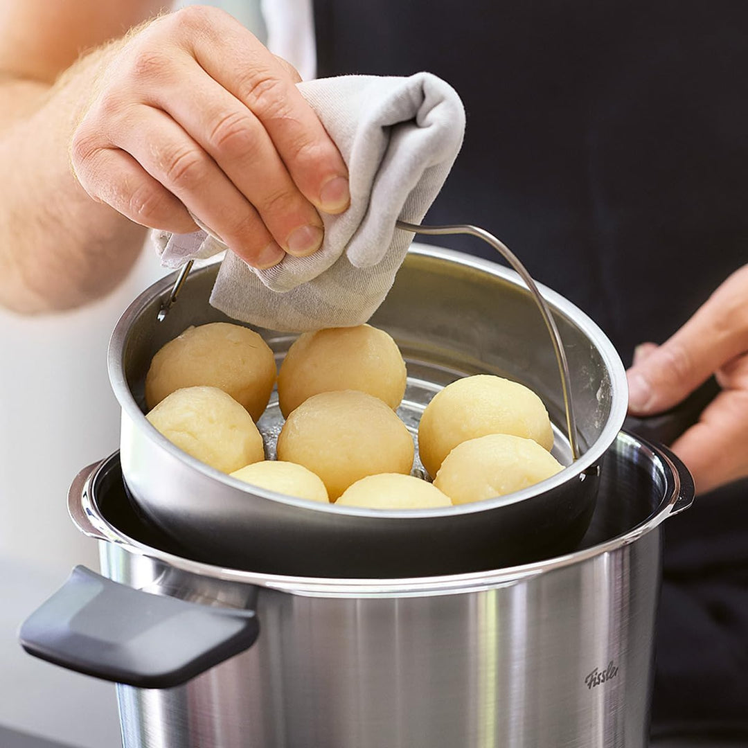 Fissler Vitavit Premium / Schnellkochtopf (6 L, Ø 22 cm) Edelstahl-Dampfkochtopf,4-Garstufen, inkl.
