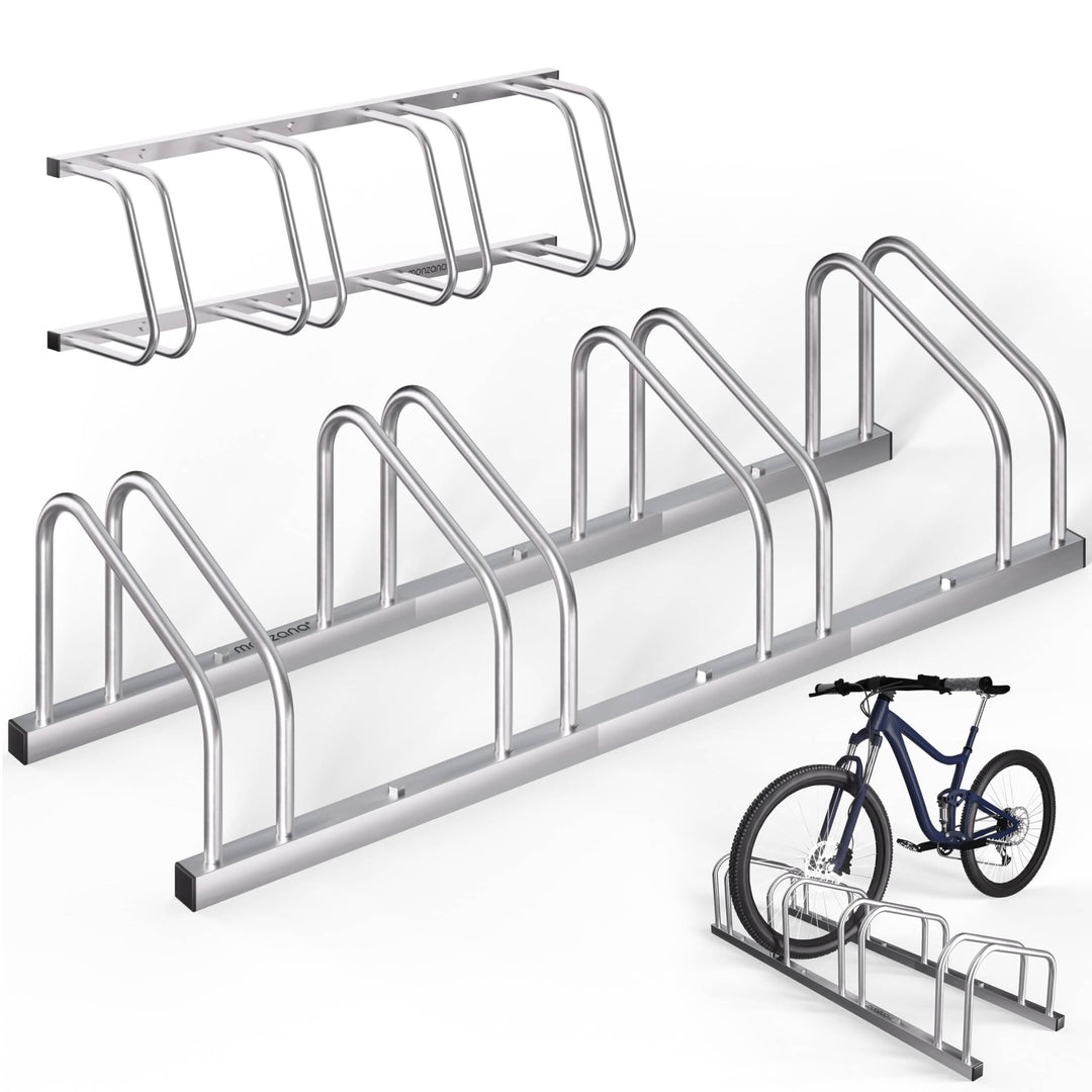 MONZANA® Fahrradständer für 4 Fahrräder 30-65 mm Reifenbreite 37 cm Radabstand Radständer Mehrfachst