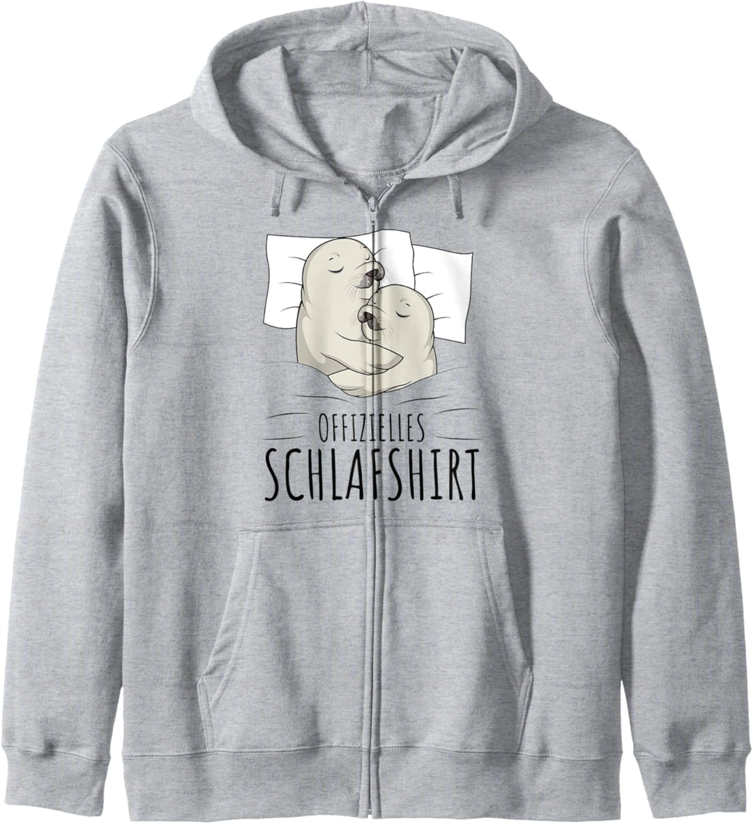 Offizielles Schlafshirt Robbe Schlafen Robben Kapuzenjacke