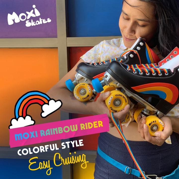 Moxi Skates – Regenbogenreiter – Lustige und modische Rollschuhe für Damen