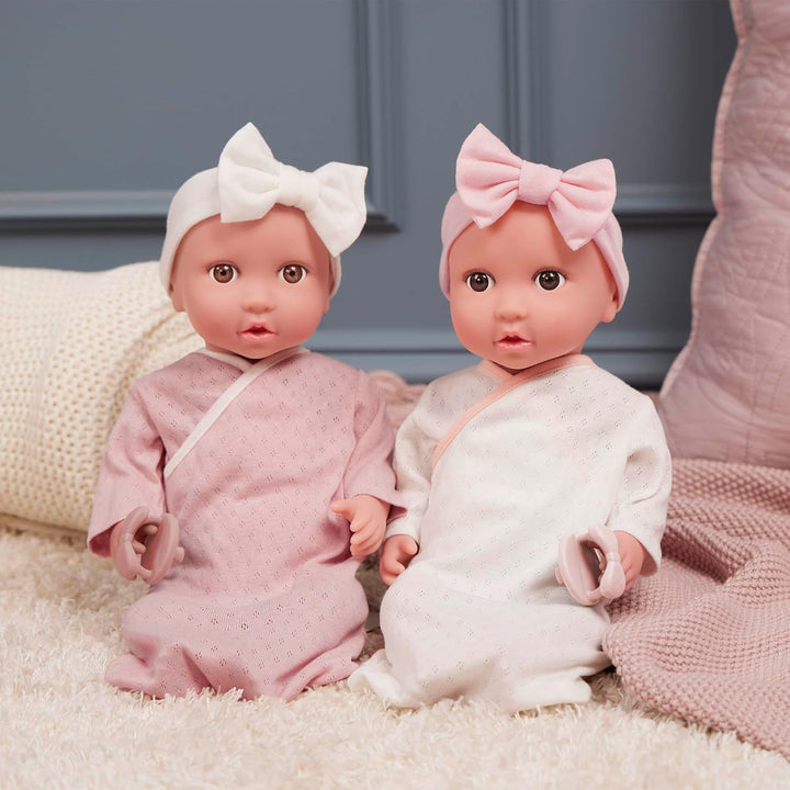 LullaBaby - Baby Puppe Schlafsäcke Outfit - 36 cm-Puppen-Kleidungsset - Blanket Sleepers - Schnuller