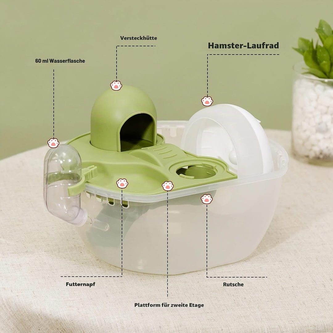 Nobleza - Kleintier-Transportkäfig, tragbarer Hamster-Transportkäfig, Transportbehälter für Kaninche