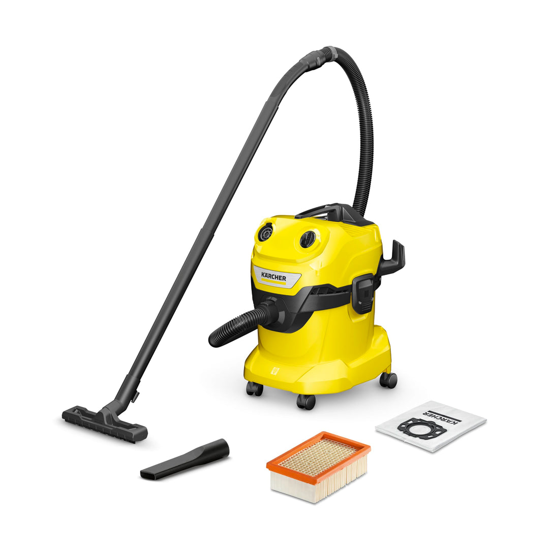 Kärcher WD 4 V-20/5/22 Nass-& Trockensauger, 20 l Kunststoffbehälter, 5 m Kabel, 2,2 m Saugschlauch,