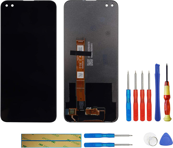swark LCD Kompatibel mit Realme X3 RMX2142, RMX2081, RMX2085 (Schwarz ohne Rahmen) LCD Display Touch