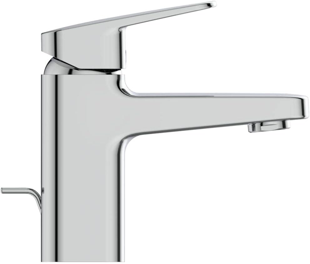 Ideal Standard BD215AA Ceraplan Waschtischarmatur mit Zugknopf-Ablaufgarnitur Auslaufhöhe 73mm BlueS