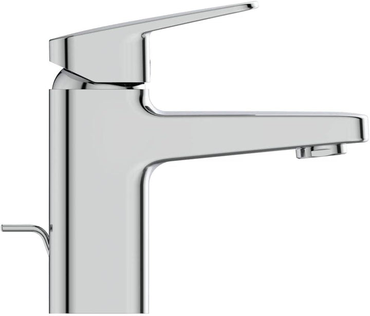 Ideal Standard BD214AA Ceraplan Waschtischarmatur mit Zugknopf-Ablaufgarnitur Auslaufhöhe 73mm mit M