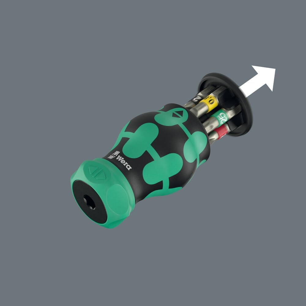 Wera 05008892001 Kraftform Kompakt Stubby Magazin RA 2, 6-teilig KK Stubby Magazin RA 2, KK Stubby M