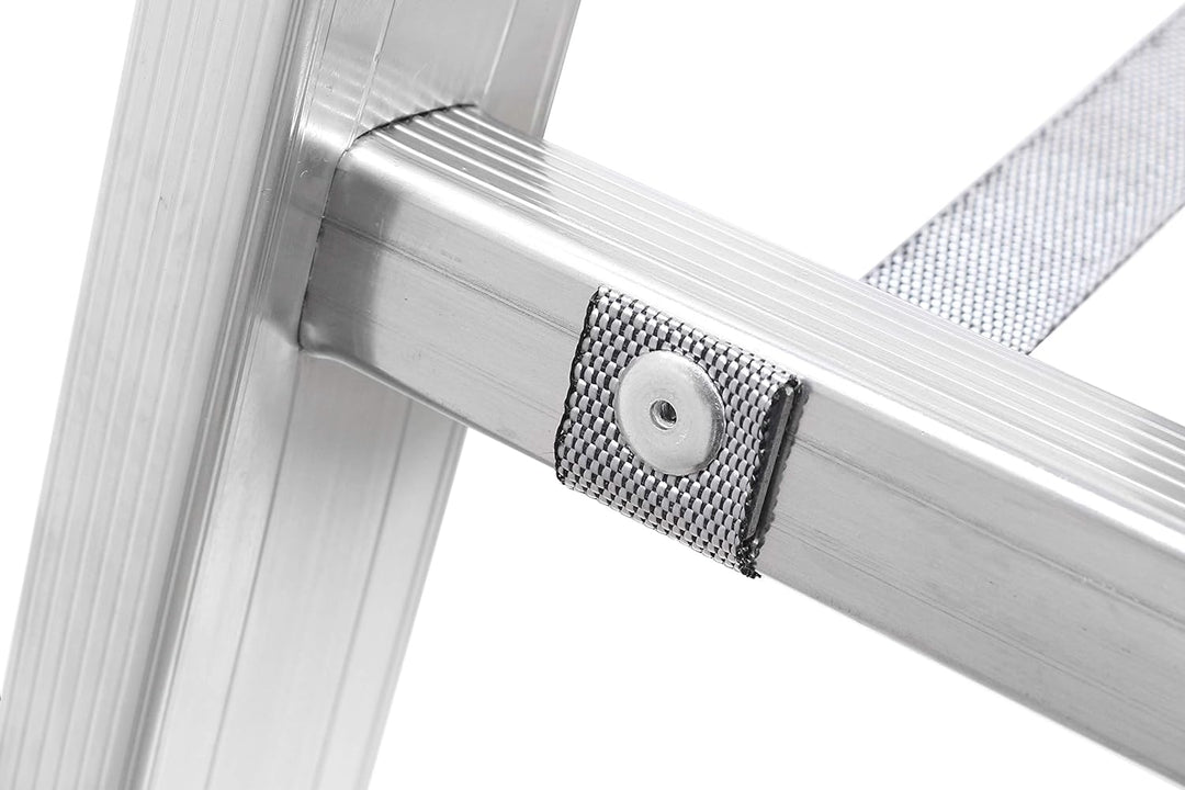 Hymer 402310 Sprossenstehleiter beidseitig begehbar, 2x5 Sprossen