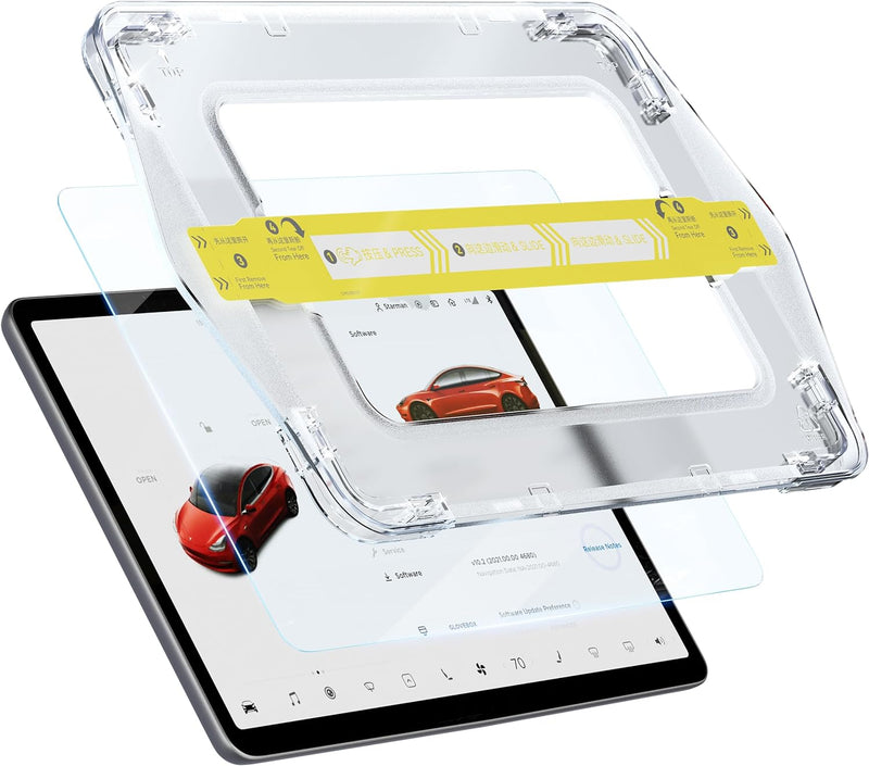 Schutzfolie Kompatibel mit Tesla Model 3(2017-2023)/Model Y(2020-2023), Schablone für Installation E