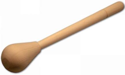 5x HOFMEISTER® Holz-Rührkeule, robuster Passierstab, 32 cm, 1 Stück, zum Kneten von Teig, zum Passie
