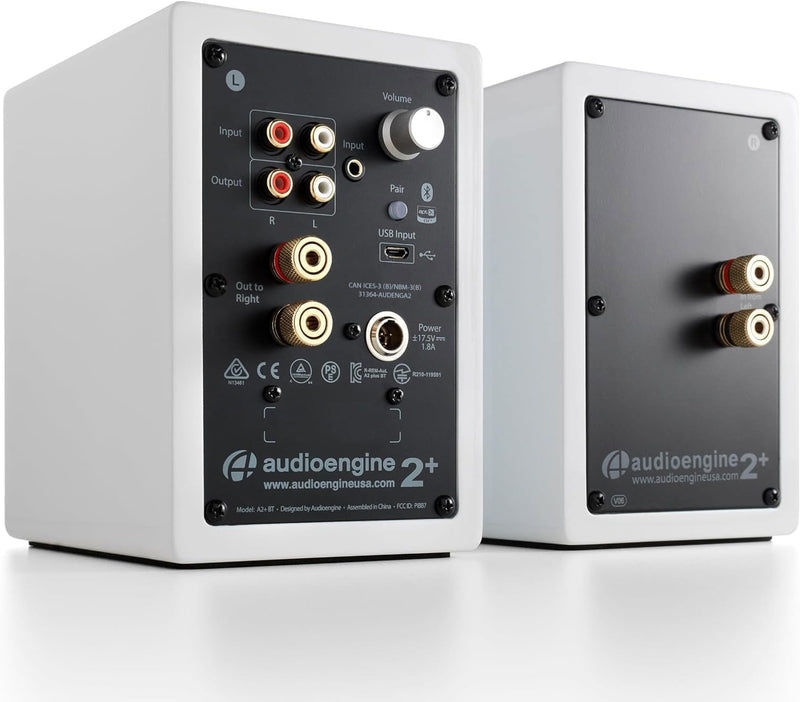 Audioengine A2+ 60W Aktiver Desktop-Lautsprecher | Integrierter DAC & Analogverstärker | Direkter US