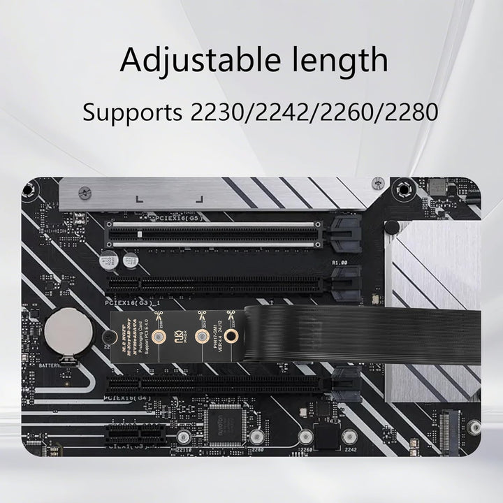 GINTOOYUN M.2 NVME zu PCIE X4 Grafikkarte Erweiterungskarte Mainboard M.2-M Schlüssel NVME Steckplat